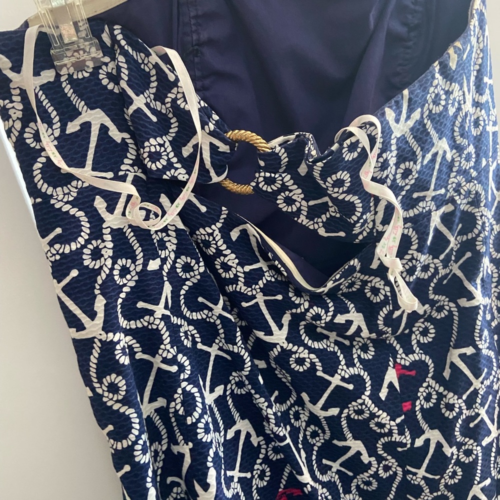 Lily Pulitzer strapless anchor dress